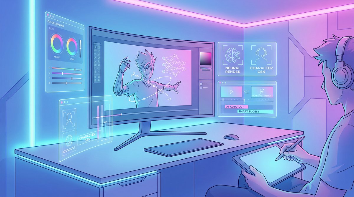 探花vlog AI动漫剪辑