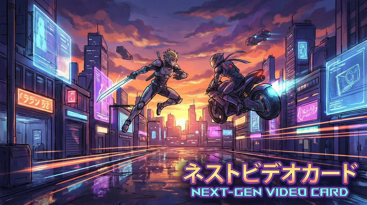 探花vlog动漫短片-赛博都市追逐战